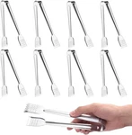 8 Pack 7 Inch Serving Tongs, Kitchen Silver. Fixed Price $14.76.