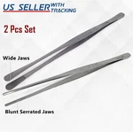 Pc Bbq Grill Tweezer 12" Long Food Tongs Stainless Steel Kitchen Chef Diy Tool. Fixed Price $15.99.