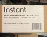Instant Slicer/shredder Accessory Set Stand Mixer Pro. Fixed Price $29.98.