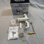 Weston Meat Grinder And Sausage Stuffer Model 36-1001-B. Fixed Price $65.00.