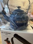 Creuset Classic Demi Tea Kettle Color Marseille. Nib. Box Has Little Damage. Fixed Price $59.00.