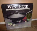 Vintage West Bend 6 Quart Electric Wok - Model 79110 New Old Stock Usa. Fixed Price $49.75.
