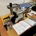 Waring Pro MG100 Meat Grinder 3 Cutting Plates 2 Sausage Attachments - Clean. Fixed Price $49.95.