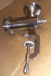 Products #10 Clamp-on Hand Grinder / Stainless Steel Meat. Fixed Price $36.00.