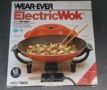 Vintage Mcm Wear-ever Electric Wok Non-stick Surface Made Usa Lite Use Box. Fixed Price $39.95.