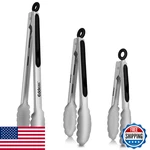 Eddeas Tongs For Cooking - Heat Resistant 600 Degrees Stainless Steel Kitchen. Fixed Price $16.05.
