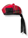 Scottish Glengarry Royal Stewart Piper Bonnet Hat Highlander Military Kilt Cap. Fixed Price $24.30.
