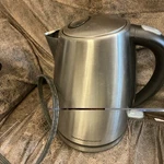 Chef's Choice Stainless Steel Electric Water Kettle Pot 681 2 Qt 1.7 Carafe. Fixed Price $29.99.