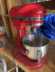 Kitchenaid Pro 450 5-QT Red Stand Mixer 525W 10-SPEED W/ Bowl & Whisk. Fixed Price $170.00.