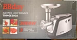 Bbday Electric Meat Grinder THMGE500A 2000W, 3 Discs, Sausage Maker Attachment. Fixed Price $199.99.