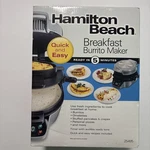 Hamilton Beach Breakfast Burrito Maker Omelettes Pancakes Pizza 25495 Nib. Fixed Price $29.95.