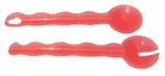 Tupperware Impressions Salad Serving Set Tongs 10 In, Watermelon Red. Fixed Price $23.99.