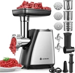 Aaobosi Meat Grinder, With Cheese Grater Kit, Stainless Steel. Fixed Price $142.95.