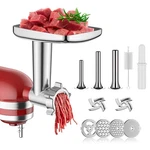Meat Grinder For Kitchenaid Mixer, Attachment With 4 Grinding Pl.... Fixed Price $84.04.
