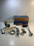 Universal Deluxe Tab-l-top Food And Meat Chopper 1595 W/ Original Box 7 Piece. Fixed Price $9.95.