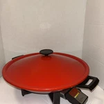 Vintage West Bend #5109X Non-stick Electric Wok Red Made The Usa Works. Fixed Price $19.87.