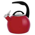Chantal 2 Qt. Enamel-on-steel Anniversary Teakettle, Color Chili Red **chipped**. Fixed Price $34.95.