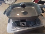Oster Designed For Life Removable 16" X 12" Electric Skillet - CKSTSKRM16DFL. Fixed Price $15.00.