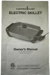 Copper Chef Electric Skillet Owner's Manual #G-032. Fixed Price $7.59.