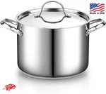 Cooks Standard 8-QUART Stainless Steel Stockpot Even Heat Silver. Fixed Price $92.99.