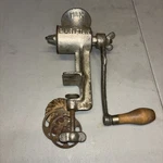 Vintage Griswold Puritan No. 10 Meat Grinder And Chopper With 3 Blades. Fixed Price $14.95.