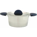 Berghoff Stacca 10" Stainless Steel Covered Stock Pot Blue Msrp 250$ Nib. Fixed Price $110.00.