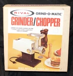 Rival Grind-o-matic E2100 Stand Base Grinder Chopper White 220V New Vintage. Fixed Price $74.99.