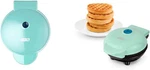 DMG8100AQ Express Electric Round Griddle, Aqua & DMW001AQ Mini Maker For Indi. Fixed Price $63.06.