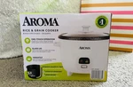 Aroma ARC-863NG Rice & Grain Cooker Cup White Granite Pot Glass Lid. Fixed Price $28.99.