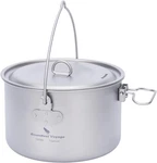 1.3L (1300ML) Titanium Pot With Lid Lightweight Backpacking Cook For Solo Ca. Fixed Price $69.67.