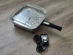 1950 Vintage Presto Automatic Electric Fry Pan SS-32 W/ Glass Lid Submersible. Fixed Price $44.58.