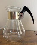 Corning Heat Proof Glass Coffee Decanter Carafe Pot Mid Century Vtg. Fixed Price $10.50.