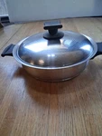 Vintage Rena Ware 1/2 3 Ply 18-8 Stainless Skillet Pan With Lid.. Fixed Price $25.00.