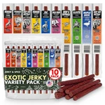 Jerky-n-spice Wild Game Exotic Meat Sticks 10-PACK Ultimate Beef Sa.... Fixed Price $58.21.