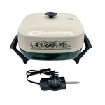 West Bend Electric Skillet Green White Aluminum 1200 Watt Used Some Signs Of. Fixed Price $22.49.
