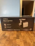 Aiheal MG-2430RB Electric Meat Grinder Silver Black W/ Plates Blades. Fixed Price $200.00.
