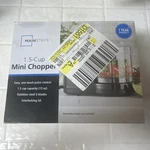 Mainstays Mini Food Chopper 1.5 Cup One-touch Pulse Stainless Steel Blade. Fixed Price $25.00.