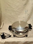 Regal Ware Society 12" Stainless Electric Liquid Core Skillet W/ Dome Lid 7253. Fixed Price $64.96.