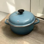 Nwt Chefs Atelier Enamel Steel 5 Qt Blue Cooking Pot Casserole Stew Soup Serbia. Fixed Price $78.00.