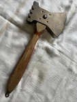 Vintage Meat Tenderizer Cleaver Axe Wood Handle Kitchen Tool No Brand Take K!. Fixed Price $11.00.