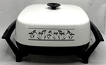 Vintage West Bend 11" Electric Skillet Non-stick Usa Retro Tested Works Great. Fixed Price $25.00.