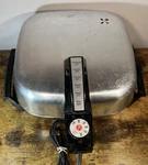 Hoover Submersible Electric Fry Pan Stainless Steel Complete W/lid Tested, Works. Fixed Price $49.00.
