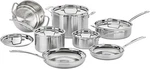 12-PIECE Multiclad Pro Triple Ply Stainless Steel Pots And Pans Set,. Fixed Price $218.95.