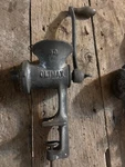 Vintage Climax No. 3 Cast Iron Hand Crank Meat Grinder Food Chopper Clamp Mount. Fixed Price $35.00.