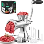 Manual Meat Grinder - Heavy Duty Stainless Steel, Effortless Hand Crank Fres. Fixed Price $180.52.