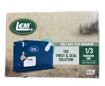 Lem Products 043 Poly Bag Machine With Tape, Blue. Fixed Price $38.70.