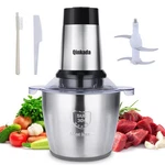 Qinkada Food Processor, 500W Powerful Meat Grinder, 14 Cup, Bowl, Silver. Fixed Price $74.22.