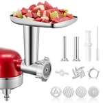 Meat Grinder Attachment For Kitchenaid Stand Mixer, 15PCS Stainless... Fast Ship. Fixed Price $39.99.