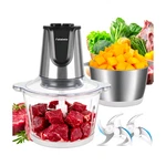 Meat Grinder Food Processor, 500W Electric Chopper With 2 Bowls. Fixed Price $20.00.