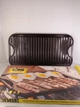 Lodge Cast Iron Burner Griddle 20 10 Inch W Box. Fixed Price $25.00.